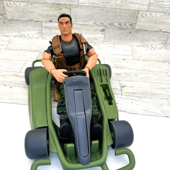 GI Joe Battle Go Kart Dune Buggy w/GI Joe Action Figure by Hasbro Y2K 2000 - Picture 1 of 15